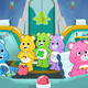 The Care Bears abroad their ship.